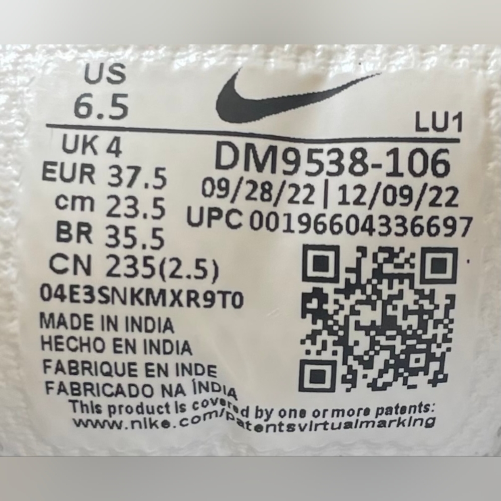 Nike Air Max System White / Cobalt Bliss / Pearl  Pink Bloom Size 7.5 WMNS - Picture 6 of 6